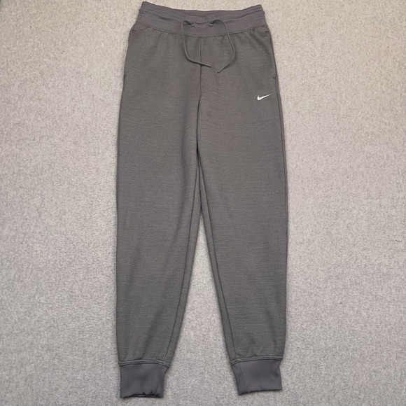 Nike Sweatpants Women's Small Gray Therma-FIT One High-Waisted 7/8 Joggers - Picture 1 of 11